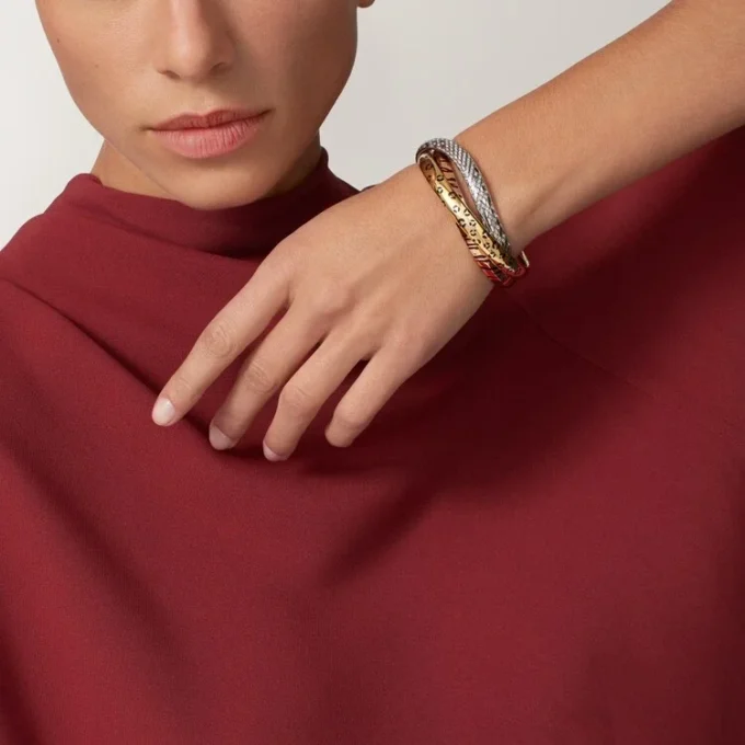 Trinity-Armband, Lack, Diamanten