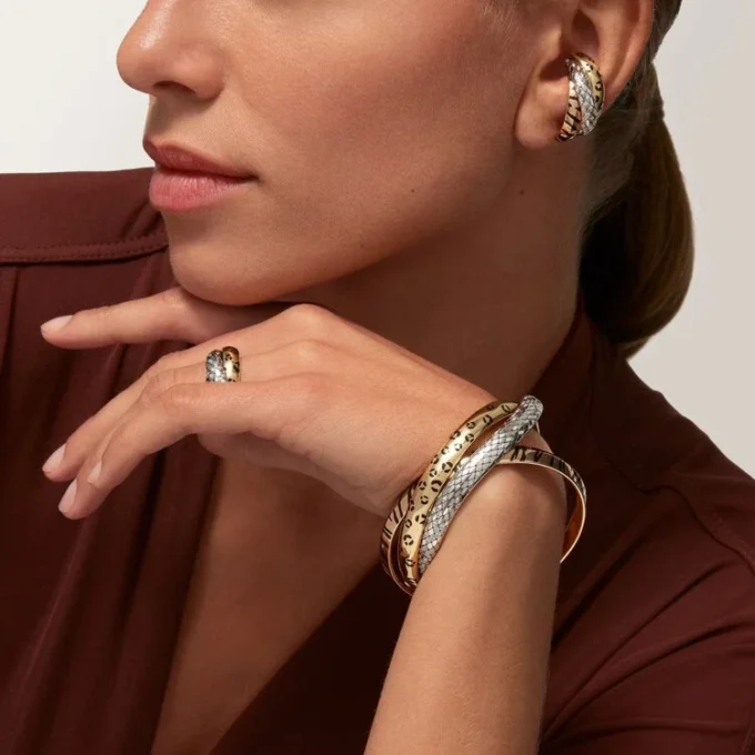 Trinity-Armband, Lack, Diamanten