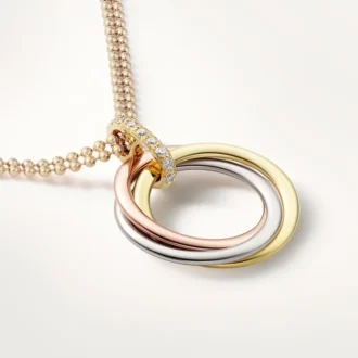 Trinity-Diamantkette aus dreifarbigem Gold | Cartier US