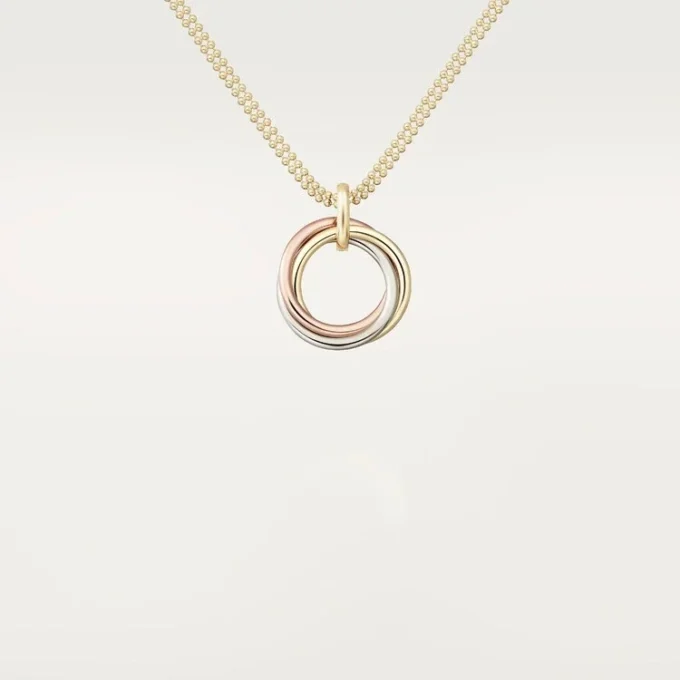 Trinity-Diamantkette aus dreifarbigem Gold | Cartier US