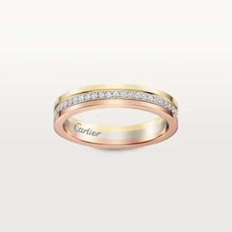 Trinity-Ehering – Weißgold, Gelbgold, Roségold, Diamanten – Cartier