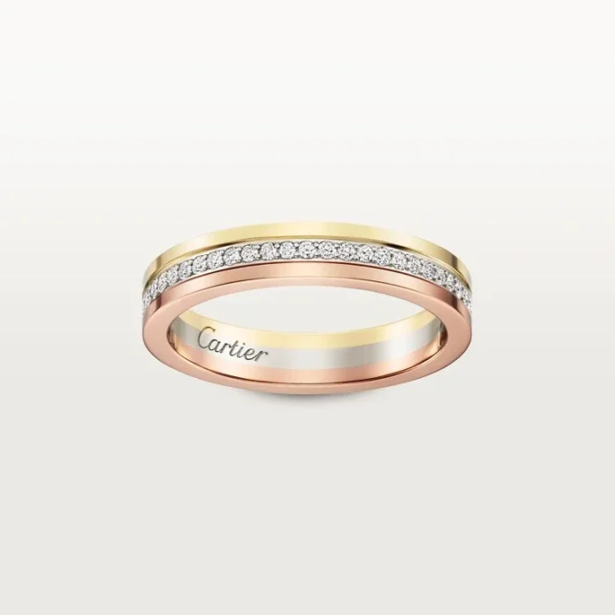 Trinity-Ehering – Weißgold, Gelbgold, Roségold, Diamanten – Cartier