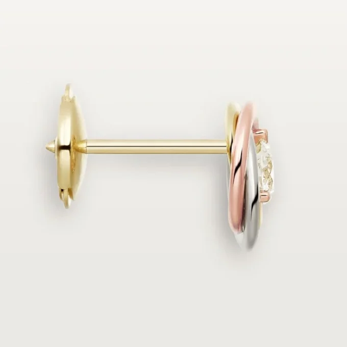 Trinity-Ohrringe, 2 Diamanten