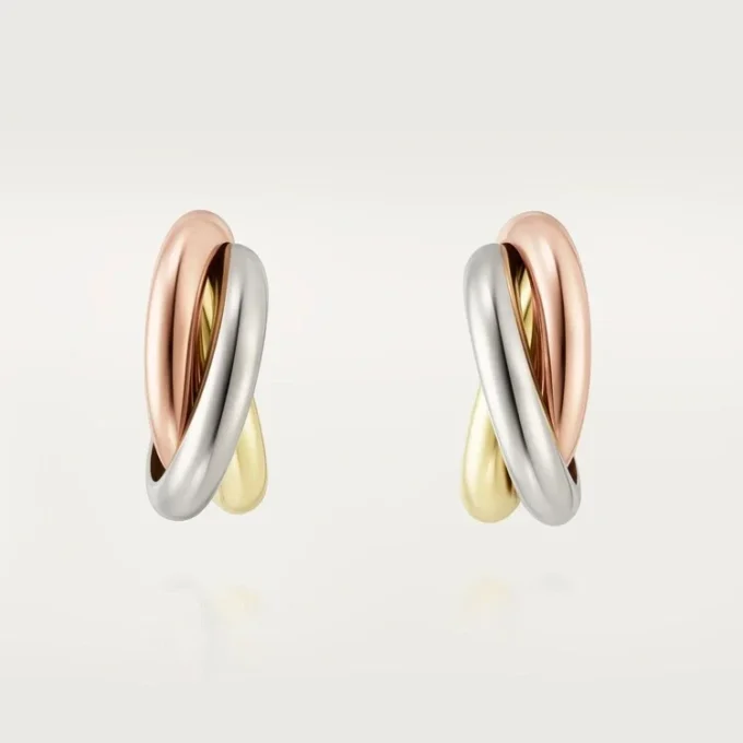 Trinity-Ohrringe aus dreifarbigem Gold | Cartier Us