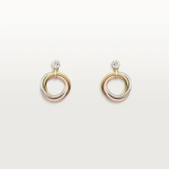Trinity-Ohrringe, Diamanten im Brillantschliff
