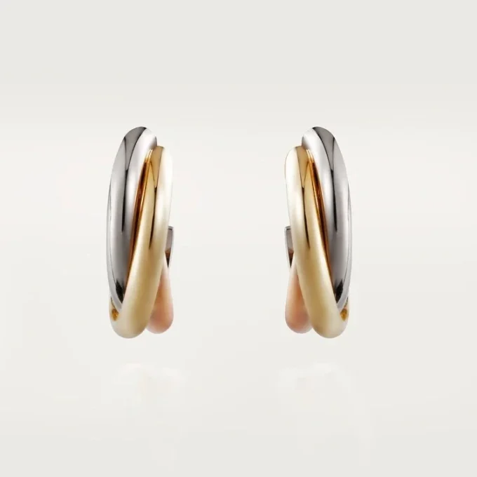 Trinity-Ohrringe – Weißgold, Gelbgold, Roségold – Cartier