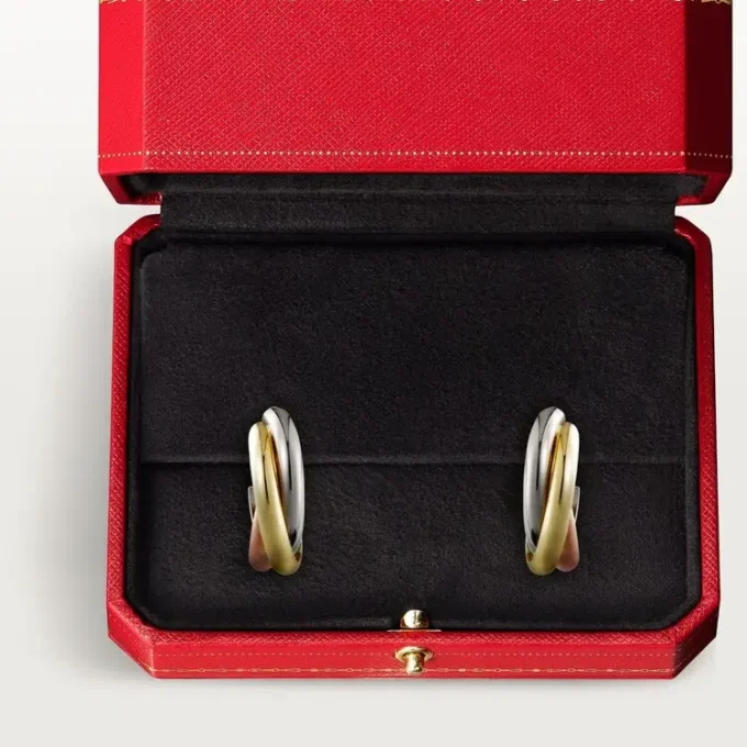 Trinity-Ohrringe – Weißgold, Gelbgold, Roségold – Cartier