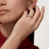 Trinity-Ring, halb pavé-besetzt