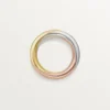 Trinity-Ring, halb pavé-besetzt