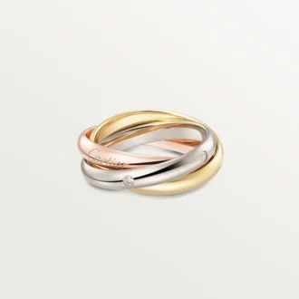 Trinity-Ring, klassisches Modell, 5 Diamanten