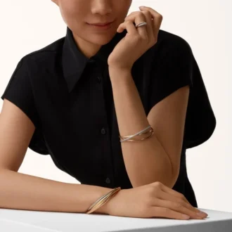 Trinity-Ring, klassisches Modell, mit Pavé-Fassung