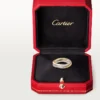 Trinity-Ring, kleines Modell, halb pavé-besetzt