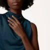 Trinity-Ring, kleines Modell, mit Pavé-Besatz