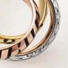 Trinity-Ring, Lack, halb gepavé
