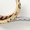 Trinity-Zweifingerring, Lack, Pavé