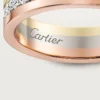 Vendome Louis Cartier Ehering, 4,8 mm Breite, pavé-besetzt