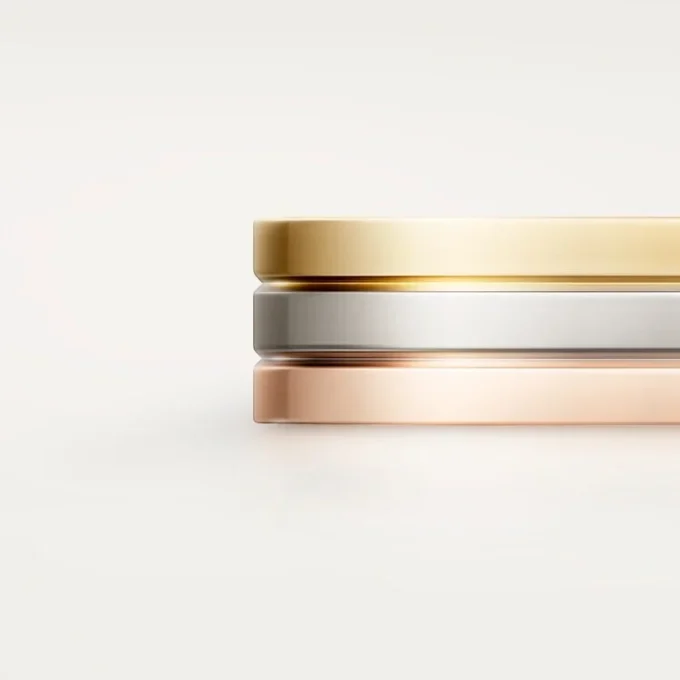 Vendome Louis Cartier Ehering – Weißgold, Gelbgold, Roségold – Cartier